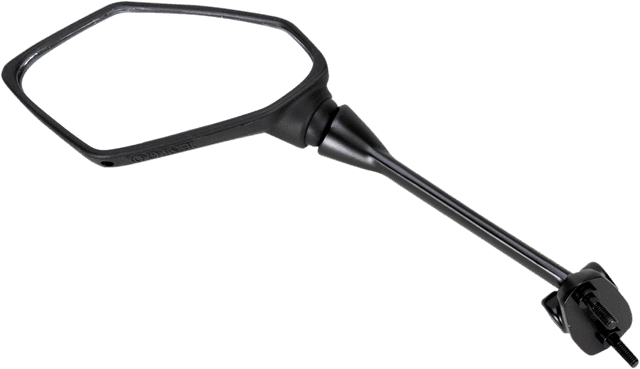 EMGO 0640-0694 Mirror - Side View - Polygon - Black - Left — image 1 of 2