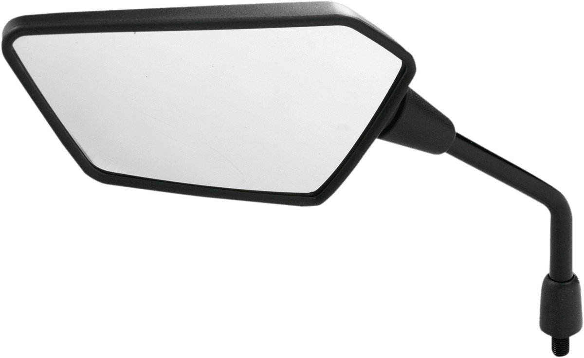 EMGO 0640-0696 Mirror - Side View - Polygon - Black - Left