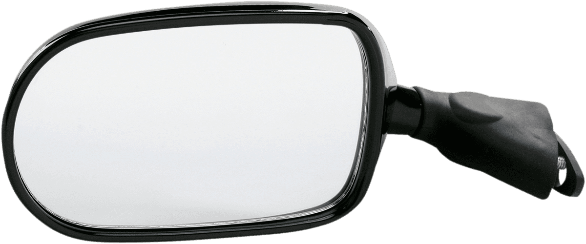 EMGO 0640-0698 Mirror - Side View - Oval - Black - Left