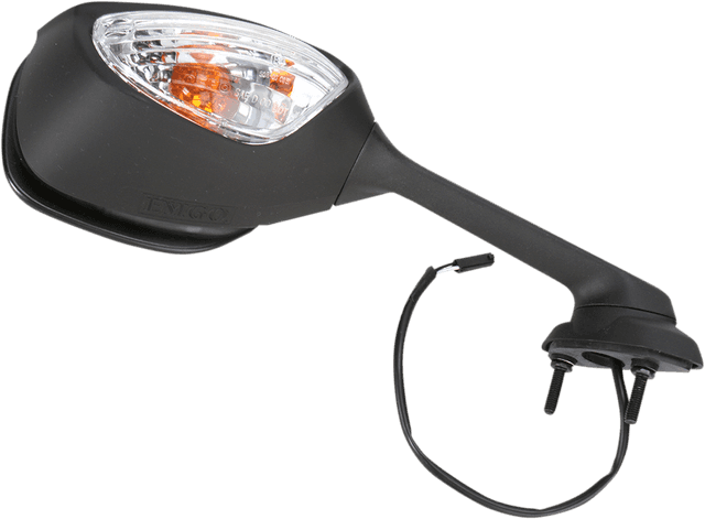 EMGO 0640-0705 Mirror - Side View w/Integrated Turn Signals - Oval - Black - Right — image 1 of 2