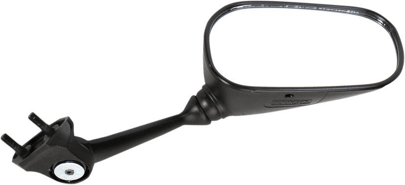 EMGO 0640-0708 Mirror - Side View - Oval - Black - Right — image 1 of 2
