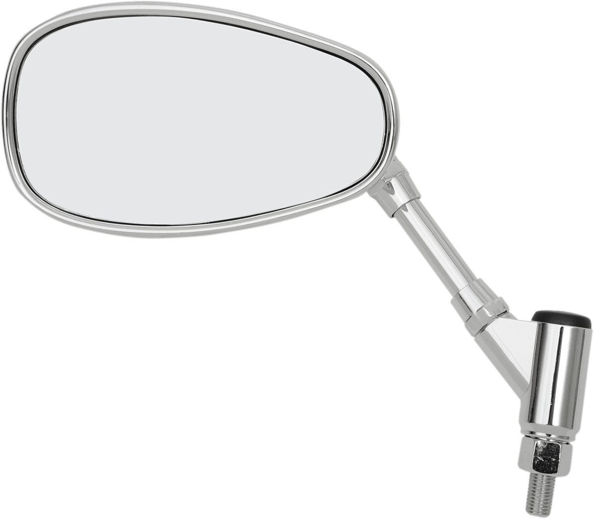 EMGO 0640-0711 Mirror - Euro - Side View - Cat Eye - Chrome - Left - Each
