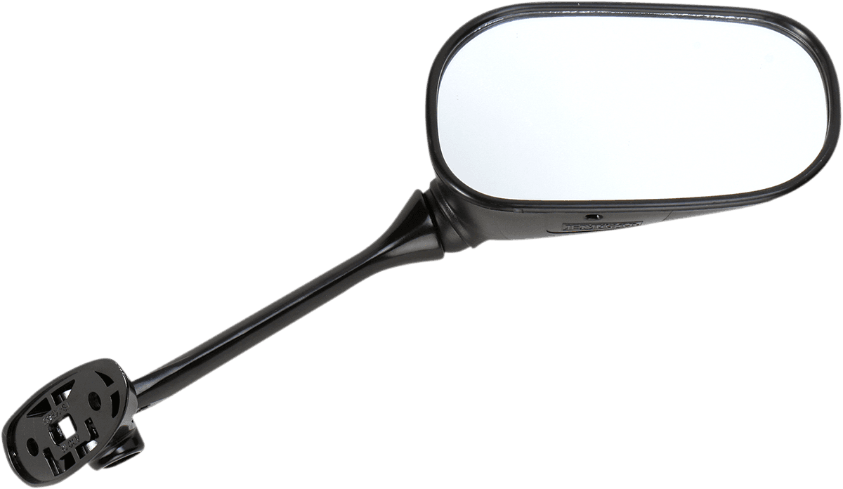 EMGO 0640-0712 Mirror - Side View - Oval - Black - Right
