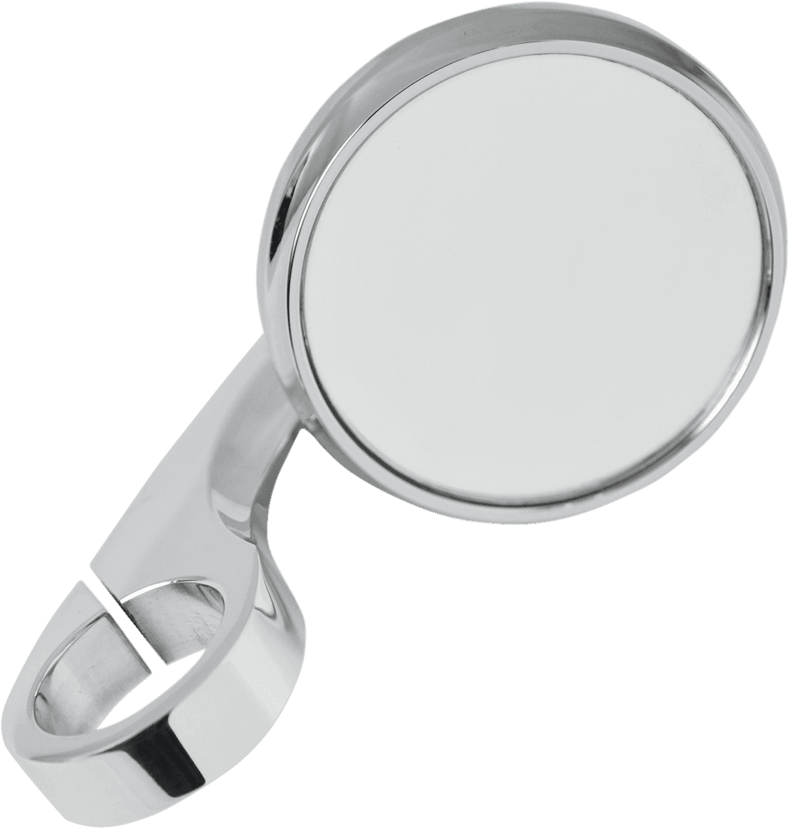 TODD'S CYCLE 0640-0747 Mirror - Shooter - Side View - Round - Chrome - 1"