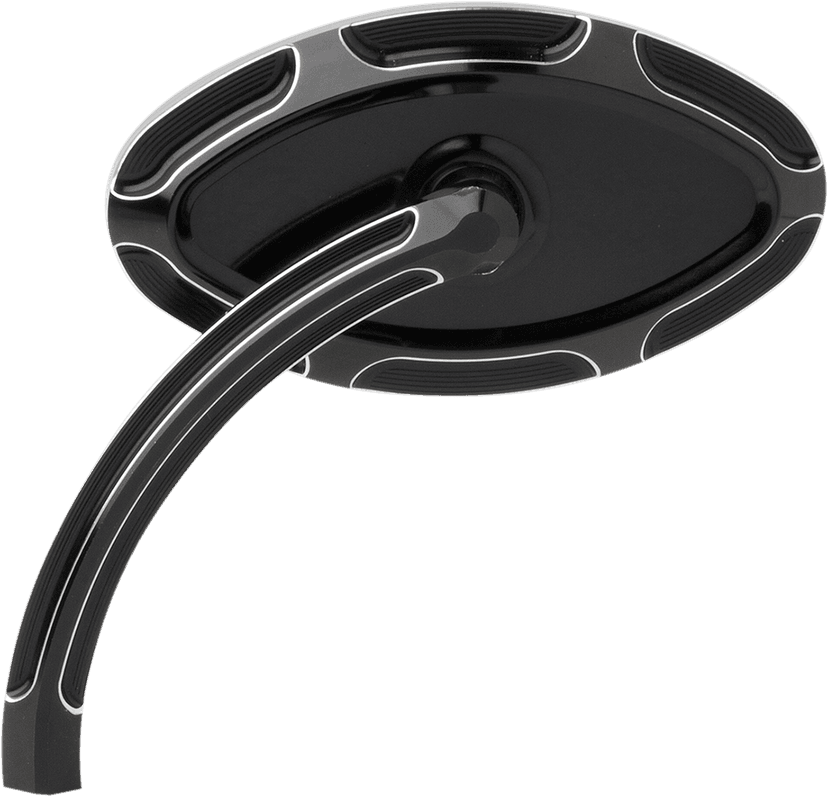 ARLEN NESS 0640-0755 Mirror - Beveled - Side View - Short - Cat Eye - Black - Left