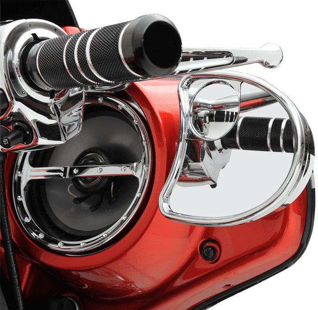 DRAG SPECIALTIES 0640-0794 Mirror - Side View w/Blind Spot - Half-Moon - Chrome — image 2 of 2