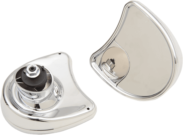 DRAG SPECIALTIES 0640-0794 Mirror - Side View w/Blind Spot - Half-Moon - Chrome — image 1 of 2