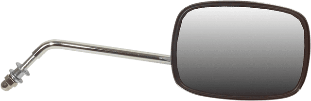 EMGO 0640-0803 Mirror - Side View - Plain Face/Rectangle - Short Stem - Right - Bolt-On - Each