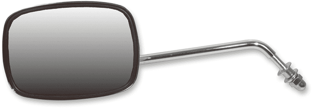 EMGO 0640-0804 Mirror - Side View - Plain Face/Rectangle - Short Stem - Left - Bolt-On - Each