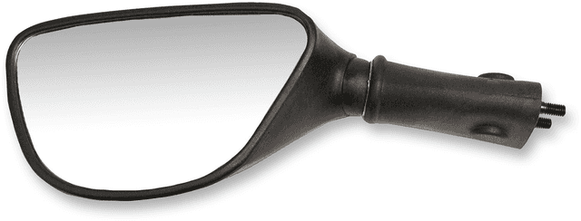 EMGO 0640-0810 Mirror - OEM - Replacement - Side View - Oval - Black - Left - Each