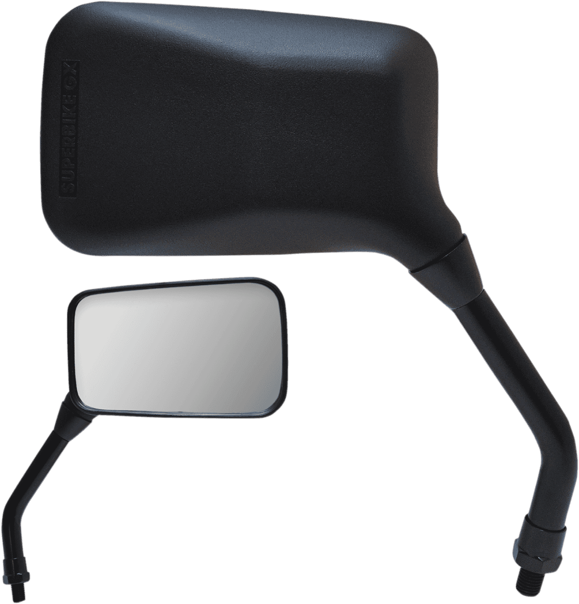PARTS UNLIMITED 0640-0928 Mirror - GX - Side View - Rectangle - Black - Right