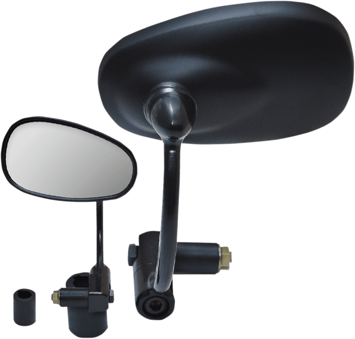 PARTS UNLIMITED 0640-0932 Mirror - Bar End - Oval - Black - 7/8"