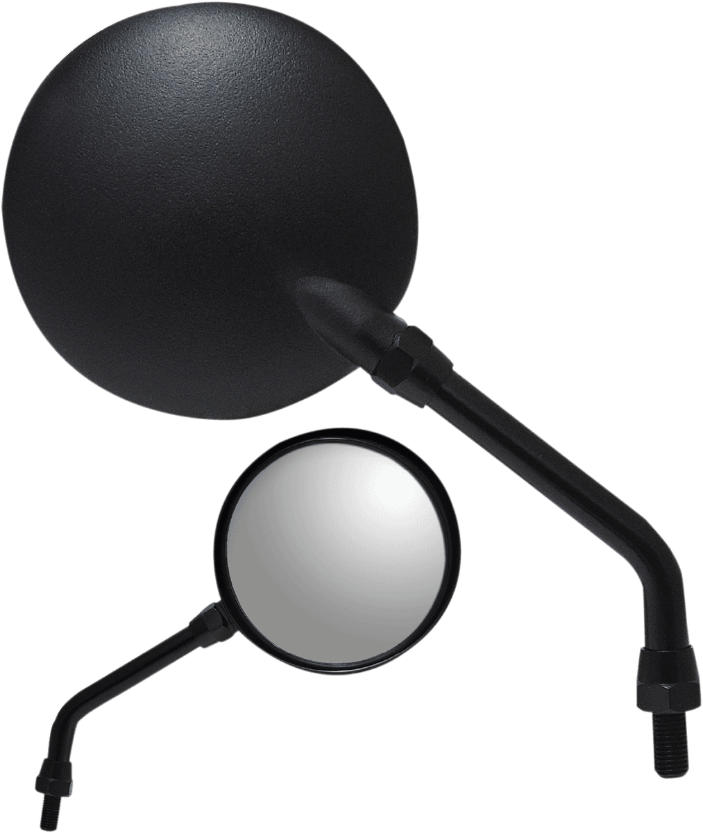PARTS UNLIMITED 0640-0949 Mirror - Side View - Round - Black