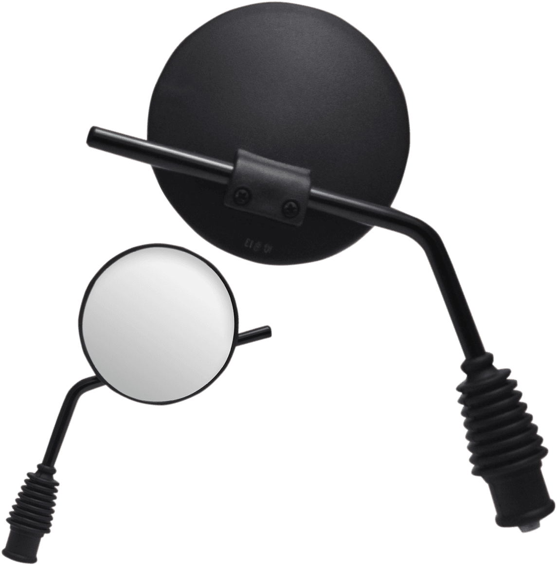PARTS UNLIMITED 0640-0968 Mirror - Side View - Dual Sport - Standard - Left/Right - Black