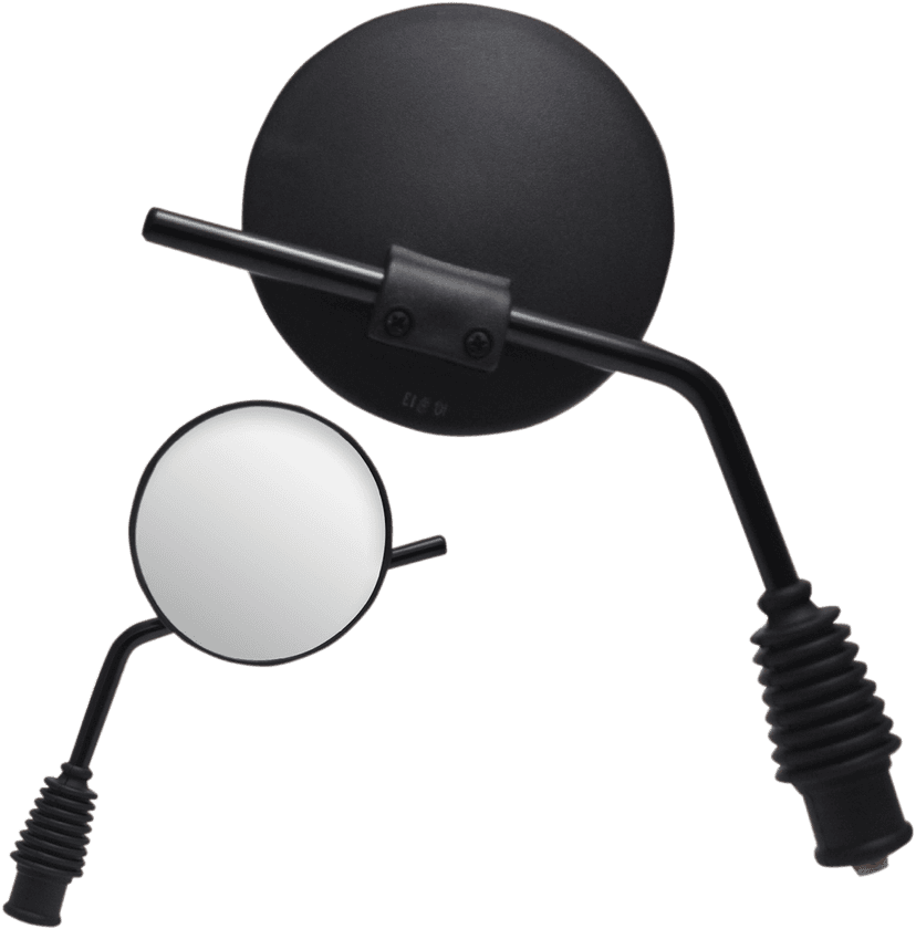 PARTS UNLIMITED 0640-0968 Mirror - Side View - Dual Sport - Standard - Left/Right - Black