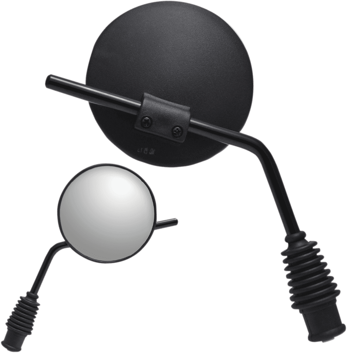 PARTS UNLIMITED 0640-0969 Mirror - Side View - Dual Sport - Yamaha - Reverse Thread - Right - Black