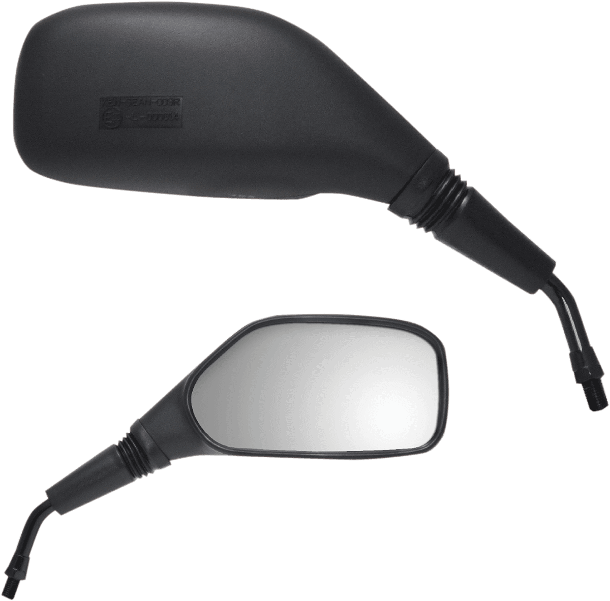 PARTS UNLIMITED 0640-0971 Mirror - Supersport - Side View - Rectangle - Black - Right - Each