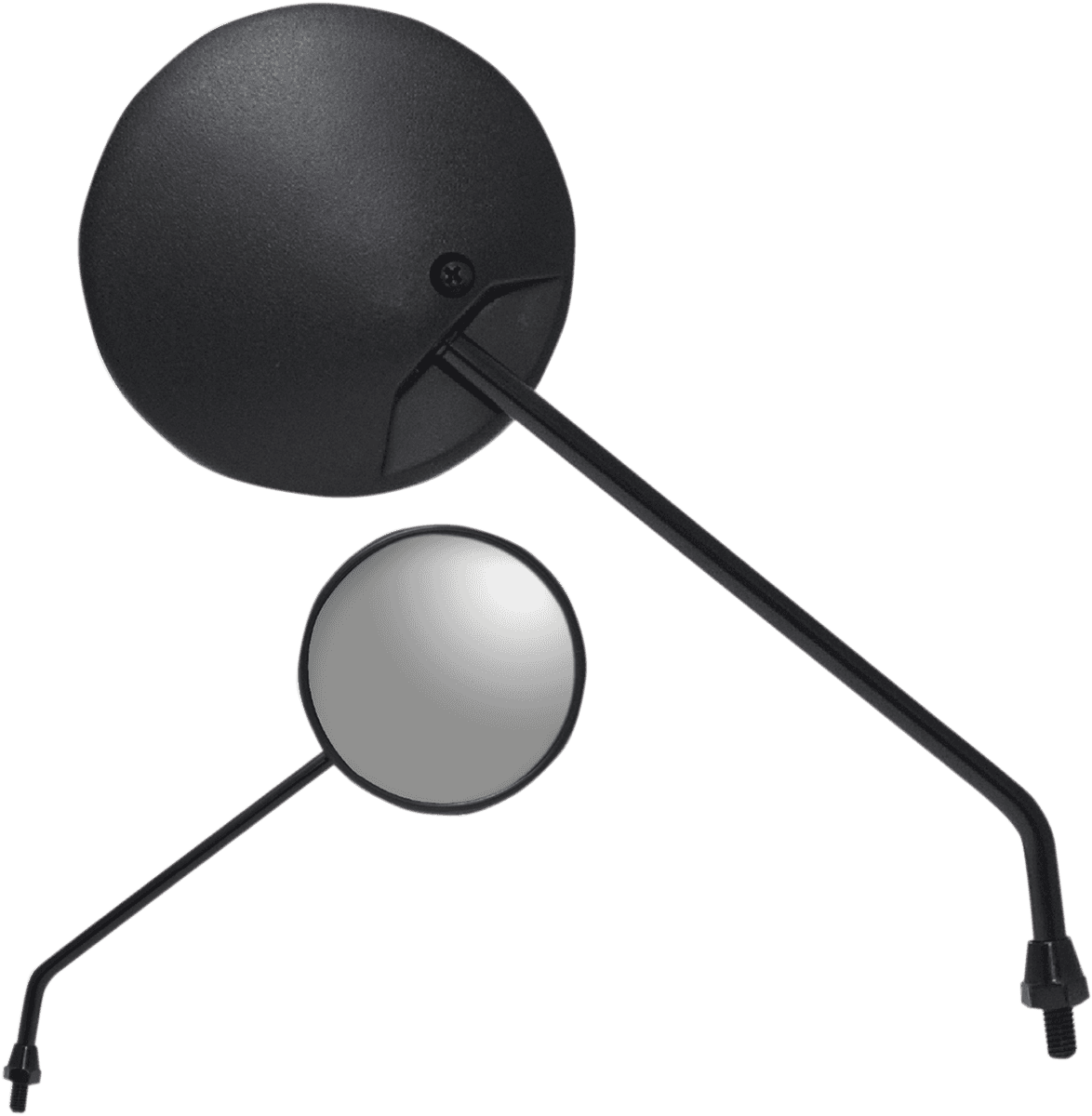 PARTS UNLIMITED 0640-0972 Mirror - Scooter - Side View - Round - Black - Left/Right - Each