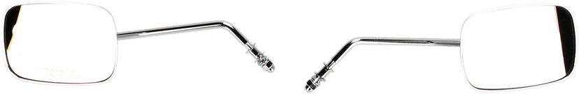 DRAG SPECIALTIES 0640-0982 Mirrors - OEM - Side View - Rectangle - Chrome - Long - Pair — image 2 of 3
