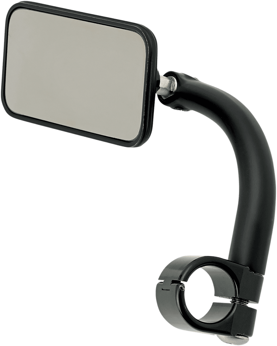 BILTWELL 0640-0992 Mirror - Utility - Side View - Rectangle - Clamp-On - Black - 1"