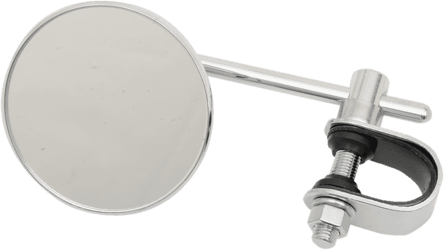 EMGO 0640-1013 Mirror - Side View - Round - Chrome - 4" Stem - Left/Right - Each — image 1 of 2