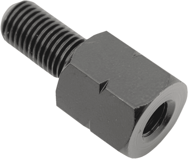 EMGO 0640-1020 Adapter - Mirror - Universal - M10 x 1.25 Male | M8 x 1.25 (Left Hand) Female - Black