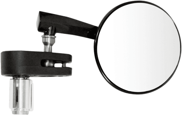 EMGO 0640-1025 Mirror - Side View - Round - Black - Right