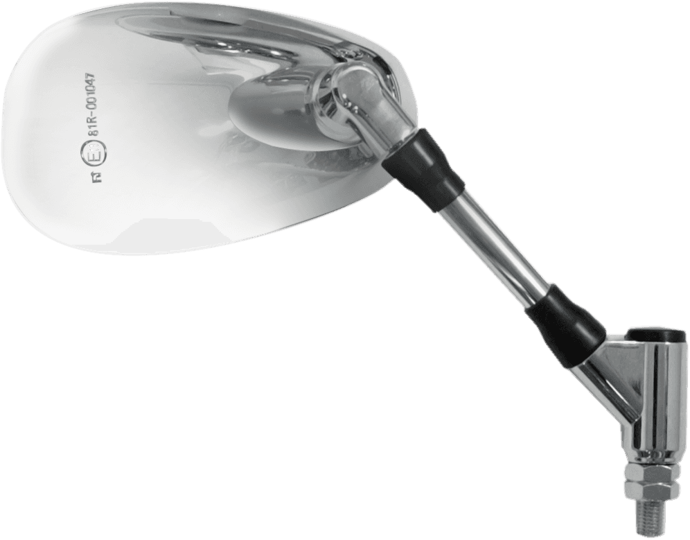 EMGO 0640-1029 Mirror - Side View - Oval - Chrome - Right