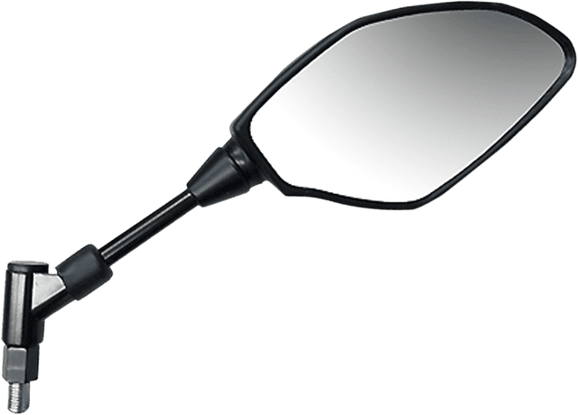 EMGO 0640-1031 Mirror - Side View - Polygon - Black - Right