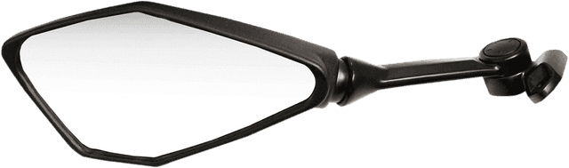 EMGO 0640-1048 Mirror - Side View - Polygon - Black - Left