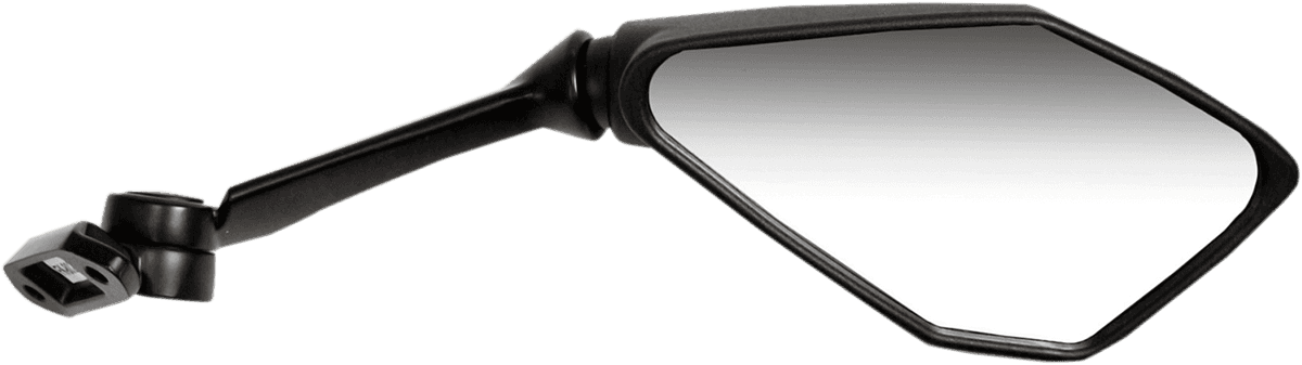 EMGO 0640-1049 Mirror - Side View - Polygon - Black - Right