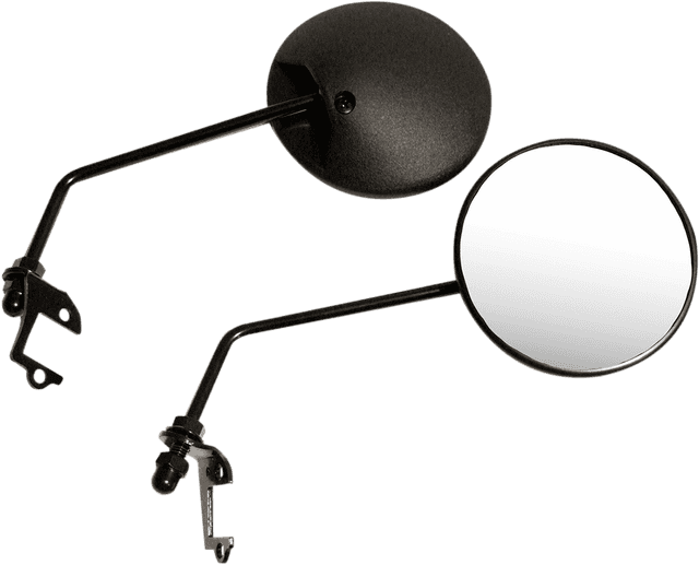 EMGO 0640-1057 Mirrors - True Vision/Enduro - Side View - Round - Black - Left/Right - Pair
