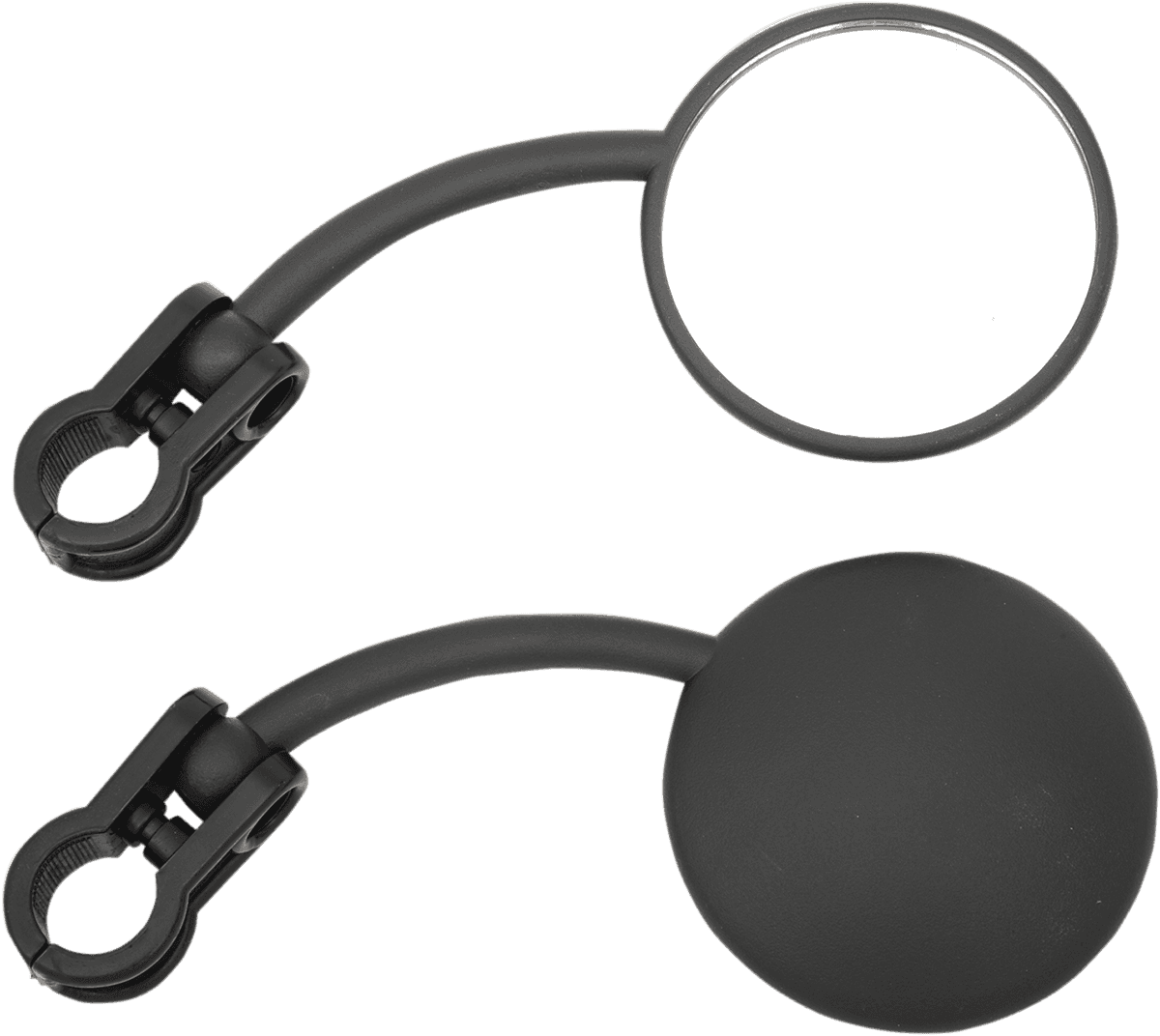 EMGO 0640-1059 Mirrors - Enduro - Side View - Round - Black - Pair