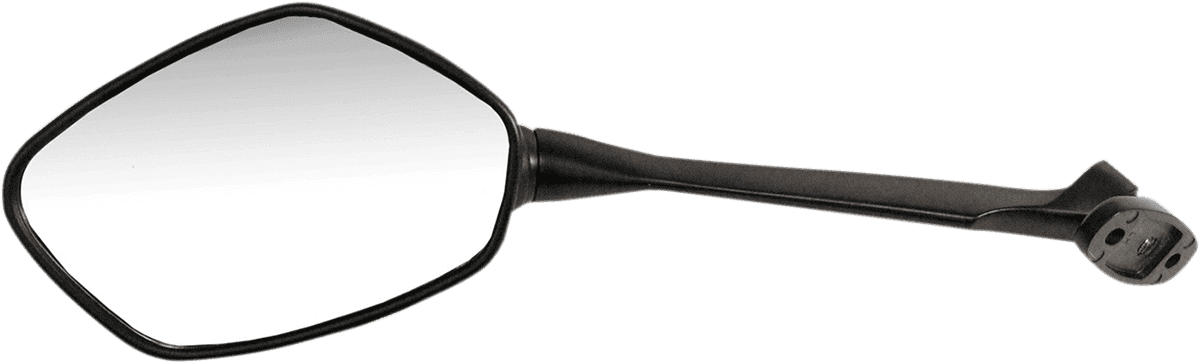 EMGO 0640-1065 Mirror - Side View - Polygon - Black - Left