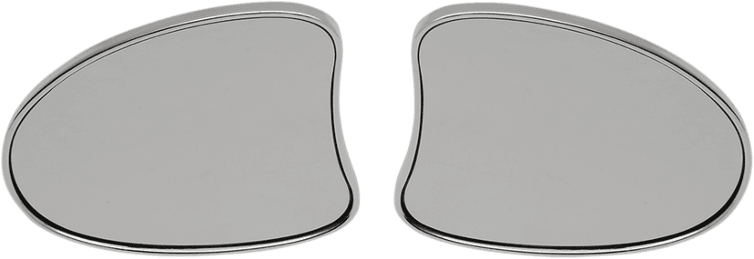 DRAG SPECIALTIES 0640-1096 Mirrors - Side View - Deluxe - Teardrop - Chrome — image 1 of 2