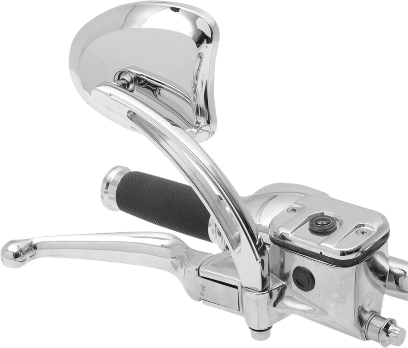 DRAG SPECIALTIES 0640-1098 Mirrors - Side View - Tapered - Chrome - Long Stem - Pair — image 4 of 4