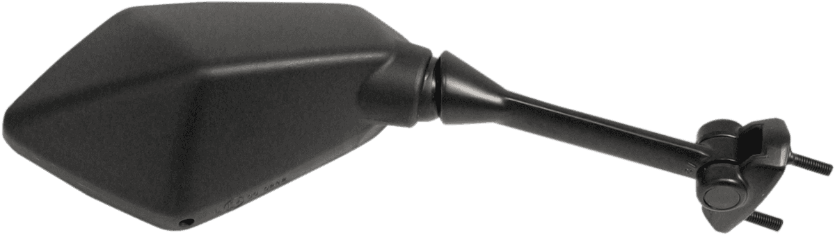 EMGO 0640-1165 Mirror - Side View - Polygon - Black - Right
