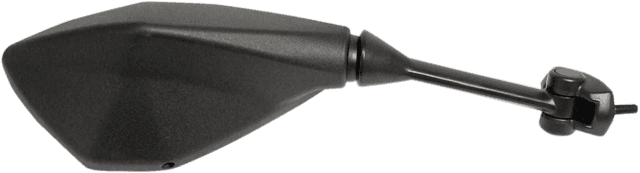 EMGO 0640-1167 Mirror - Side View - Polygon - Black - Right