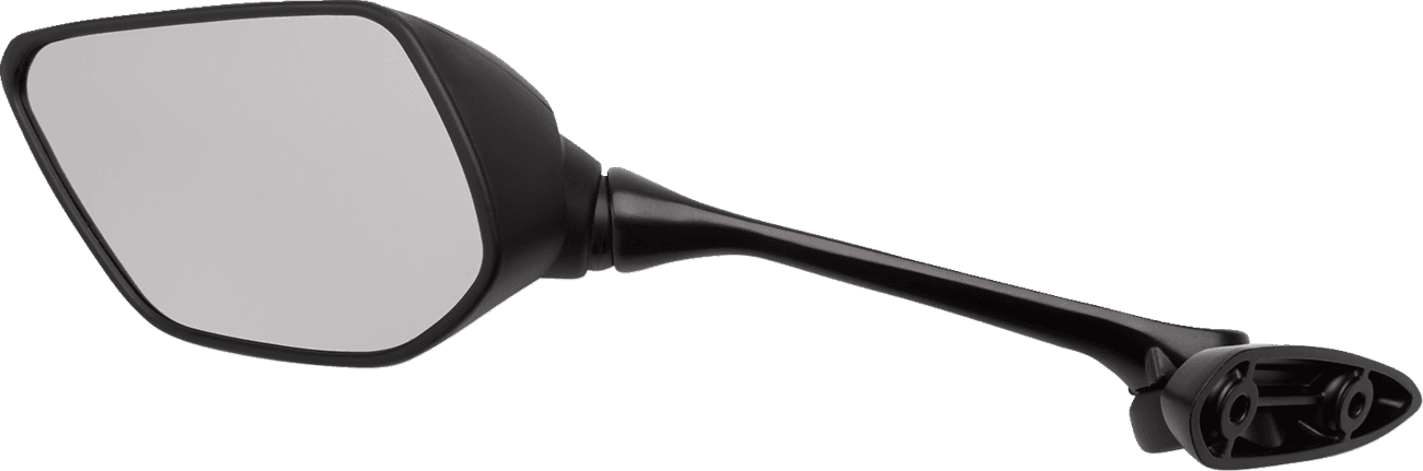 EMGO 0640-1182 Mirror - Side View - Polygon - Black - Left