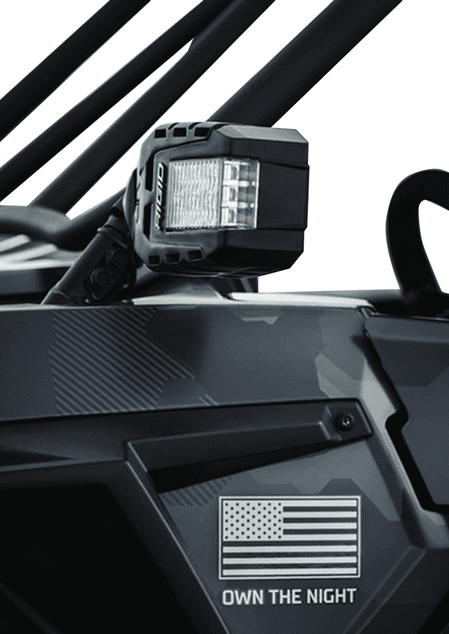 RIGID INDUSTRIES 0640-1192 Mirrors - Reflect Series Lights - Side View - Rectangle - Black - Pair — image 3 of 4