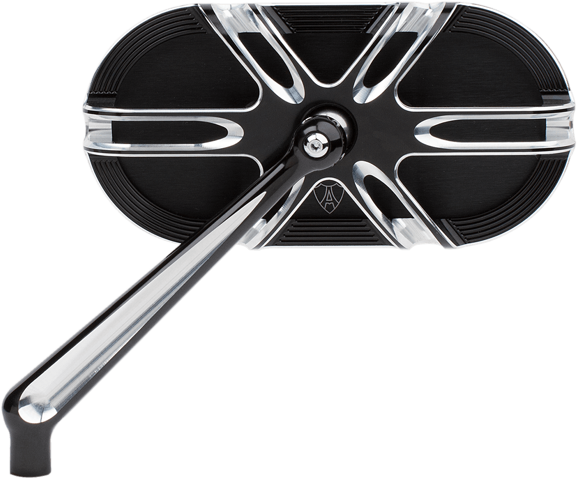 ARLEN NESS 0640-1205 Mirror - Side View - Caged Series/Deep Cut - Black - Left