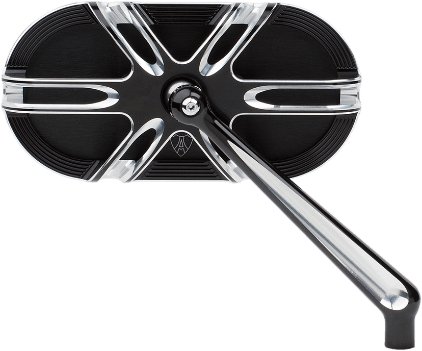 ARLEN NESS 0640-1207 Mirror - Side View - Caged Series/Deep Cut - Black - Right