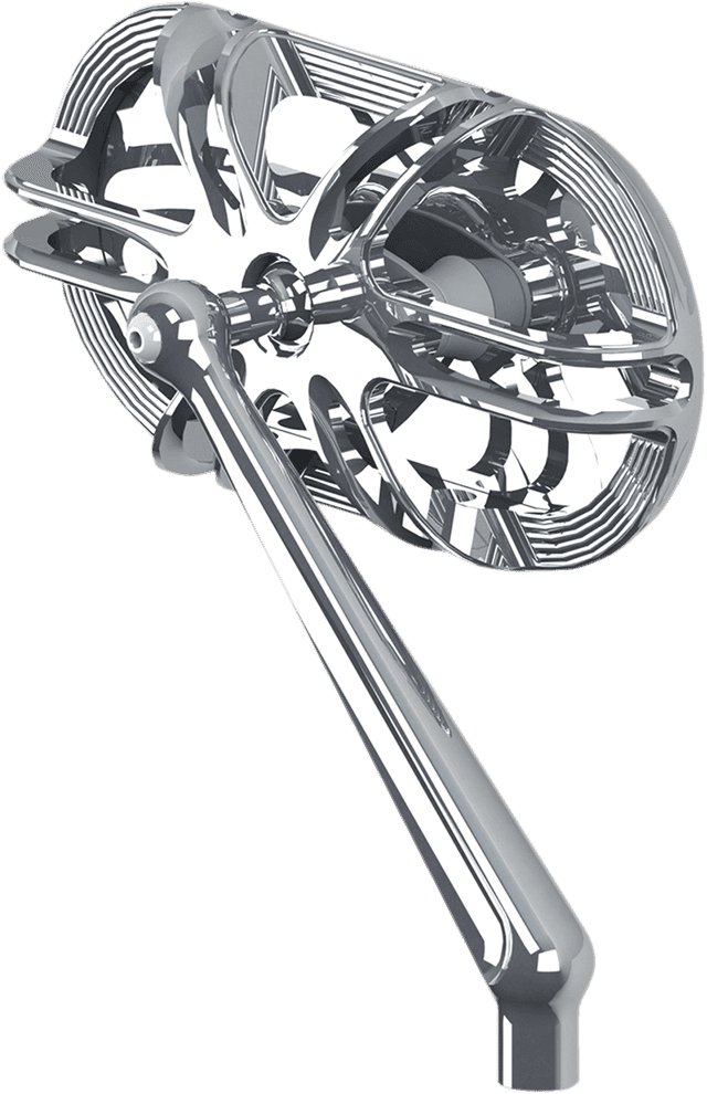 ARLEN NESS 0640-1208 Mirror - Side View - Caged Series/Deep Cut - Chrome - Right — image 1 of 2