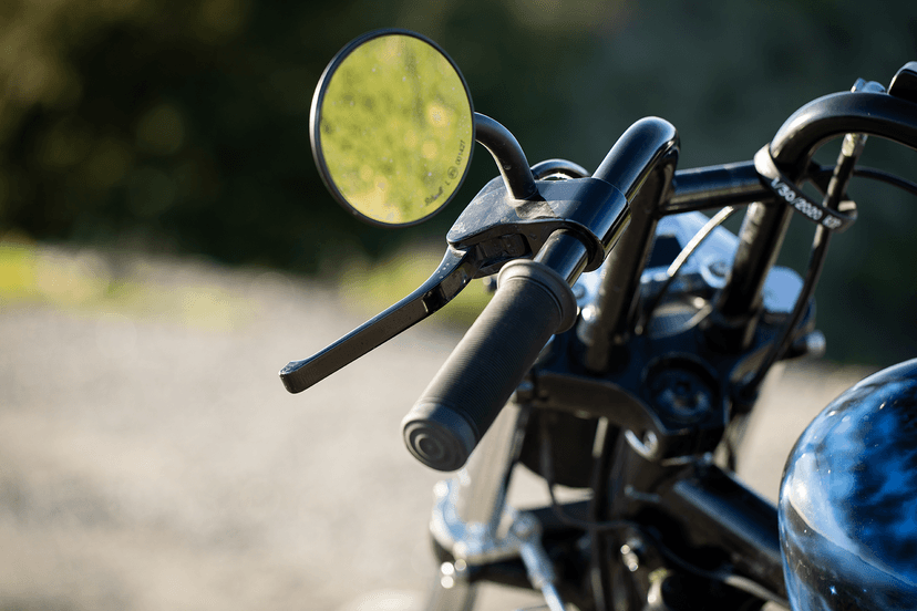 BILTWELL 0640-1316 Mirror - Utility - Side View - Round - Perch - Black - Each — image 2 of 2