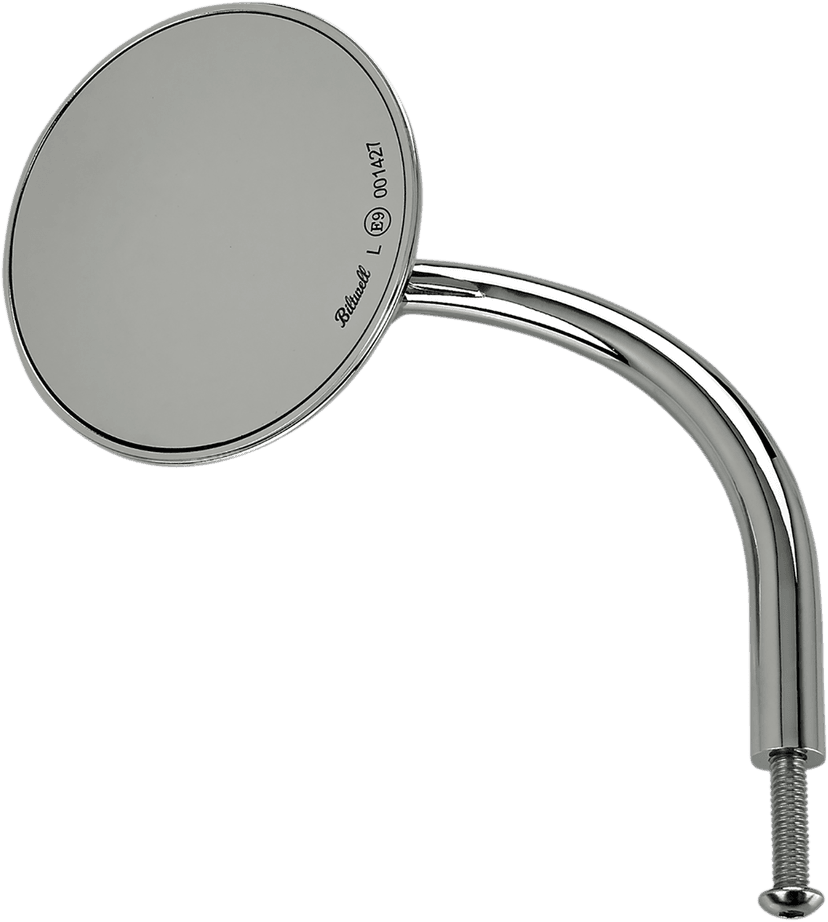 BILTWELL 0640-1317 Mirror - Utility - Side View - Round - Perch - Chrome - Each