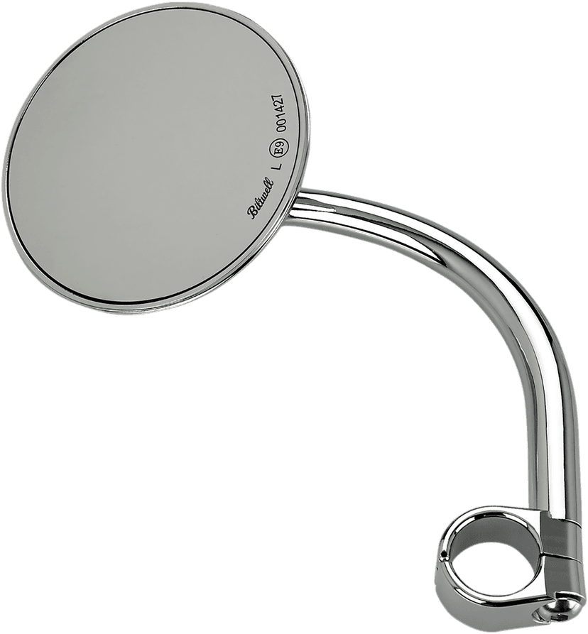 BILTWELL 0640-1321 Mirror - Utility - Side View - Round - Clamp-On - Chrome - 1"