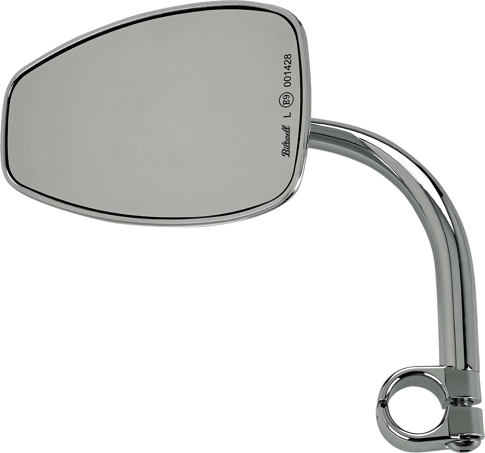 BILTWELL 0640-1327 Mirror - Utility - Side View - Teardrop - Chrome