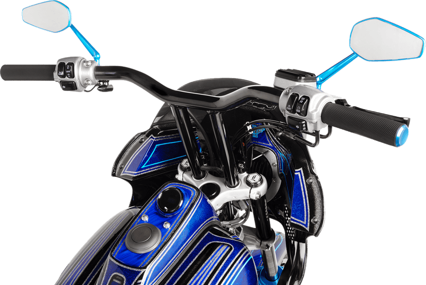 ARLEN NESS 0640-1389 Mirror - Mini/Stocker - Side View - Hexagon - Blue - Right — image 4 of 4