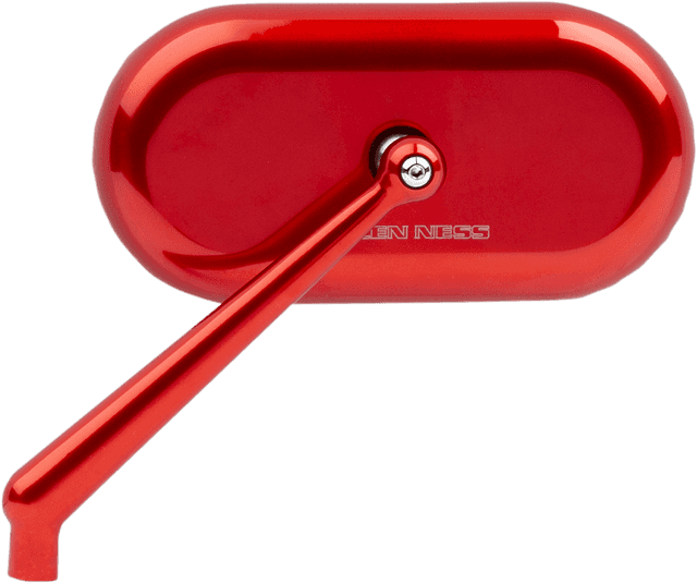 ARLEN NESS 0640-1398 Mirror - Side View - Oval - Red - Left