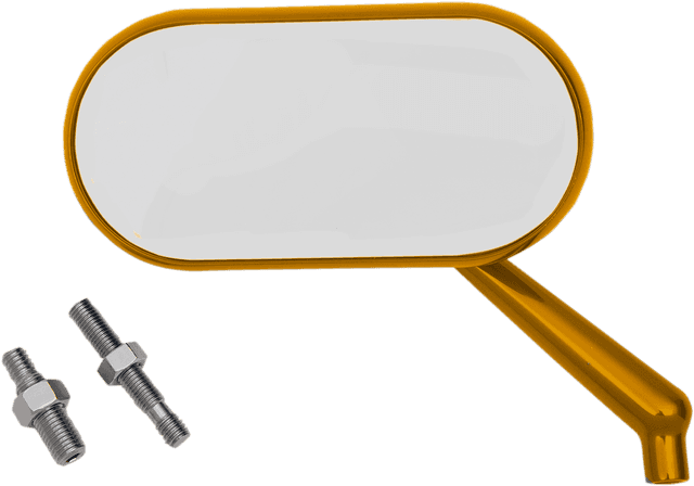 ARLEN NESS 0640-1400 Mirror - Side View - Oval - Gold - Right — image 2 of 2